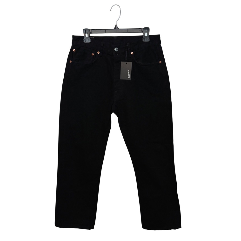 Buck Mason Ford Standard Jeans Mens 30x27 Black Japanese Denim Straight Leg NWT